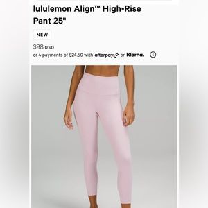 Lululemon Align High-Rise 25”